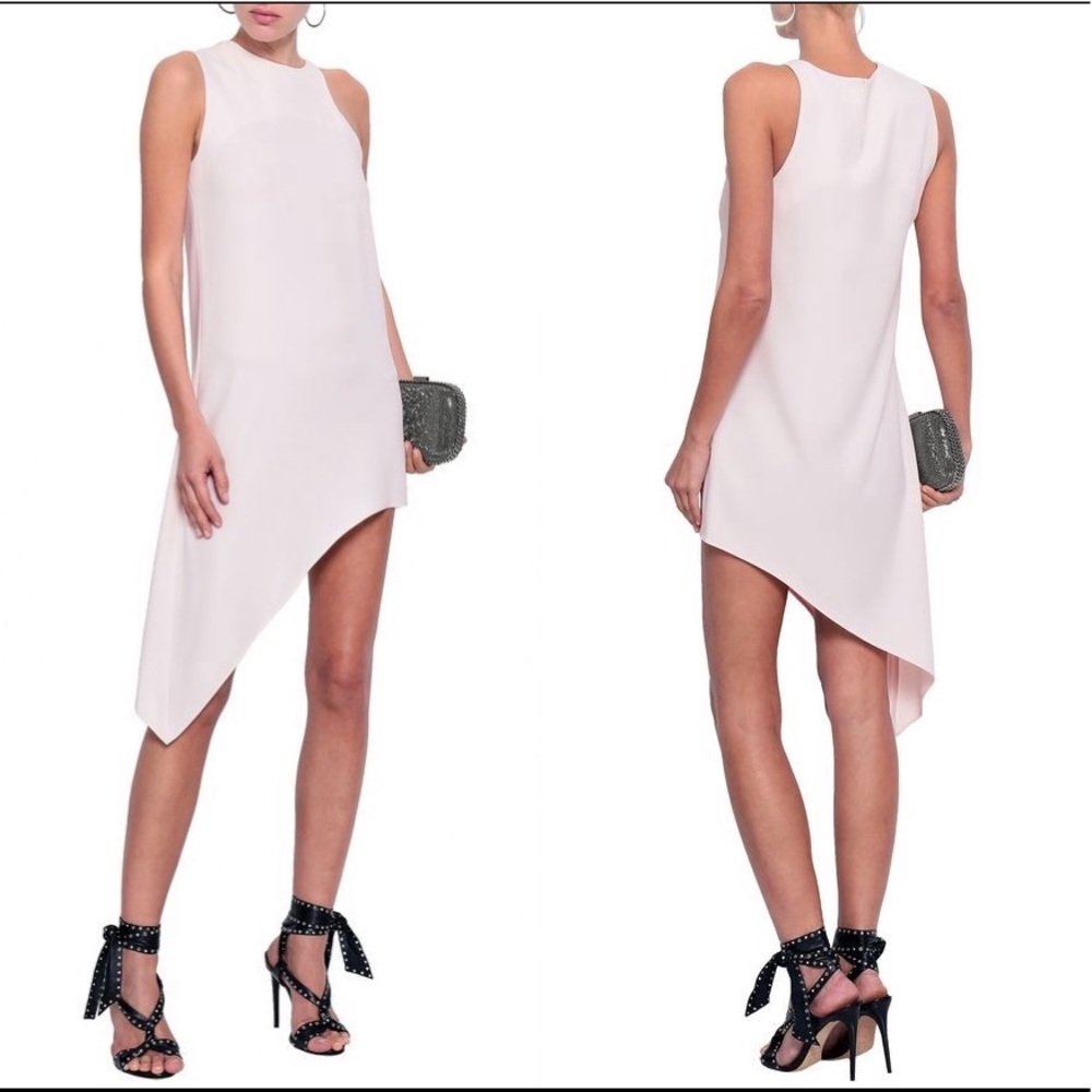 NWOT IRO Away Asymmetrical Pink Mini Party Dress 4